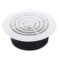 thumbnail image 1 of Unique Bargains Évent Rond de 8 Pouces, Diffuseur de Plafond Réglable, Couverture de Gril en ABS avec Moustiquaire Rotative, 1 of 5