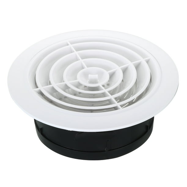 Ventilación redonda de 8 pulgadas Uxcell, cubierta de difusor de techo ajustable con rejilla de louver de plástico ABS y tipo de rotación de pantalla