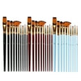 thumbnail image 4 of 10Pcs Nylon Painting Brushes Round Pointed Tip Paintbrush Set Acrylic Oil Watercolor, 4 of 8