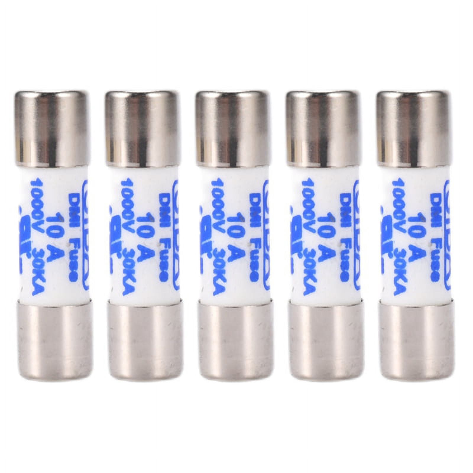 20 Fusibles Cilíndricos Cerámicos Rápidos - 10x38 Mm, 500V 10A - Para Protección De Circuitos Eléctricos