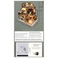 thumbnail image 5 of Kits de Inserción de Rincón de Libros para Hacer Mismo Kit de Construcción de Casa de Muñecas de Madera Casa Mágica Casa Sujetalibros con Luces LED Estantería, 5 of 5