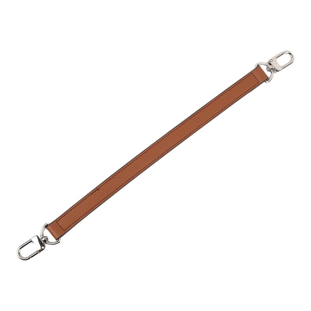 Asa de bolso de PU, correa de hombro hecha a mano para bolso de mano, bolso corto, regalo Marrón