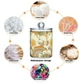thumbnail image 6 of Yayeee 2 Pack Qtip Holder Dispenser for Bathroom with Lid Cotton Swab Canister, Beige Clouds, 6 of 6