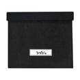 thumbnail image 1 of Vista Collapsible Faux Suede Storage Box (Black), 1 of 3