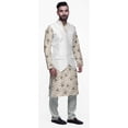 thumbnail image 2 of Atasi Indian Kurta Pyjama Jacket Set For Men Mandarin Collar Casual Clothing, 2 of 5