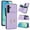 Purple, variant on Wallet Case with Card Holder for Samsung Galaxy A16 5G, 360° Rotation Ring Kickstand Magnetic Clasp and Durable Shockproof Cover