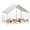 Rouge, variante sur Eastvita Enclos pour Poules en Acier Galvanisé - 98 Po x 131 Po x 66 Po avec Toit à Flèche, Couverture Imperméable Anti-Ultraviolets, Entrée - dans une Cage à Volailles pour Usage Extérieur à la Ferme