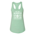 thumbnail image 2 of Wild Bobby Be The Warrior God Called You To Be Inspirational/Christian Women Racerback Tank Top, Mint, Medium, 2 of 5