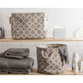 thumbnail image 6 of DII Round Lattice Decorative Bin, Medium, 100% Polyester, Multiple Colors/Sizes, 6 of 6