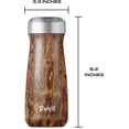 thumbnail image 4 of Botella Térmica de Acero Inoxidable, Modelo Traveler | Mantiene Bebidas Frías y Calientes por Horas | Color Madera, Capacidad 470 mililitros, 4 of 5
