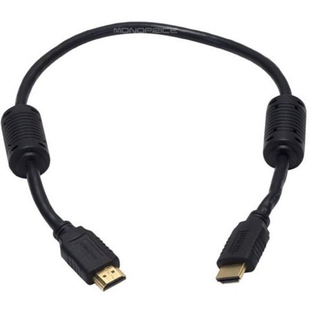 UPC: 0844660038726 | Monoprice HDMI Cable – 1.5 Feet – Black | High Speed  4K@60Hz  HDR  18Gbps  YUV 4:4:4  28AWG  Compatible with HD TV and More – Select Series
