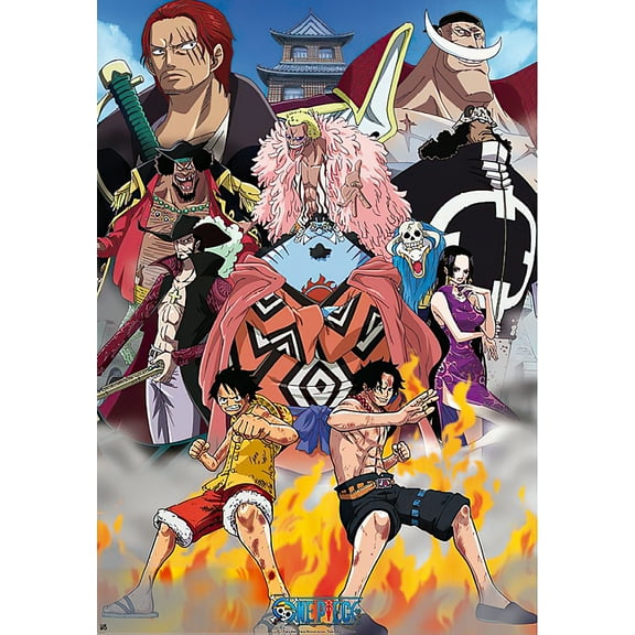 One Piece - Manga Anime TV Show Poster (Marine Ford - Edward Newgate) (24 X 36")