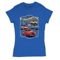 thumbnail image 5 of Ford Still Plays with Trucks T-Shirt American Classic F100 F150 Pickup Built Tough Vintage Offroad 4x4 Women's Tee, 5 of 7