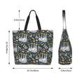 thumbnail image 2 of Lafuoo Cute Sloth Pattern Single-Shoulder Shopping Bag, Hand-Held Storage Bag Suitable for Work and School, Unisex-One Size, 2 of 7
