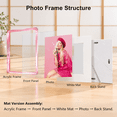 Rose Red 11×14 Gradient Picture Frame with Tabletop and Wall Mount ...