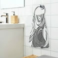 thumbnail image 3 of Yayeee 100% Cotton Hand Towels for Bathroom 16" x 28" Soft Absorbent Kitchen Towel, Black Roses, 3 of 7