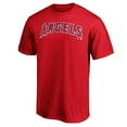 thumbnail image 2 of Men's Red Los Angeles Angels Official Team Wordmark T-Shirt, 2 of 3