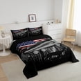 thumbnail image 3 of Pike Fish Comforter Set Queen Size Fishing and Hunting Themed Bedding Sets for Adult American Flag Deer Bedding Comforter Sets Hunting Deer Down Comforter Animal Duvet Set, 3 of 7