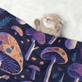 thumbnail image 2 of Yiaed Floral Hippie Mushrooms Print Dog Blankets-Cat Blanket Washable for Couch Protection,Puppy Blanket, Soft Plush Reversible Throw Furniture Protector-Small, 2 of 8