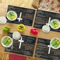 thumbnail image 4 of 10 Commandments Placemats Set of 6 Christian Religious Table Mats Washable Place mats for Home Party Indoor Kitchen Dining Table Decoration 12x18 Inch, 4 of 6