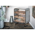 thumbnail image 2 of DecMode 26" x 20" Brown Metal Industrial Chest, 2 of 9