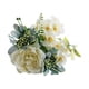 thumbnail image 1 of Ramo de rosas artificiales, decoración del hogar del jardín de la recepción de la boda de la novia, decoración de la fiesta de la oficina en Blanco C Baoblaze Ramo de rosas, 1 of 8