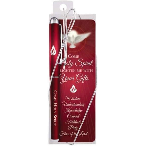 Come Holy Spirit Confirmation Pen and Bookmark Gift Set, 5 1/2 Inch