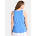 thumbnail image 3 of Time and Tru Women's High Low Tank Top, Sizes XS-XXXL, 3 of 5