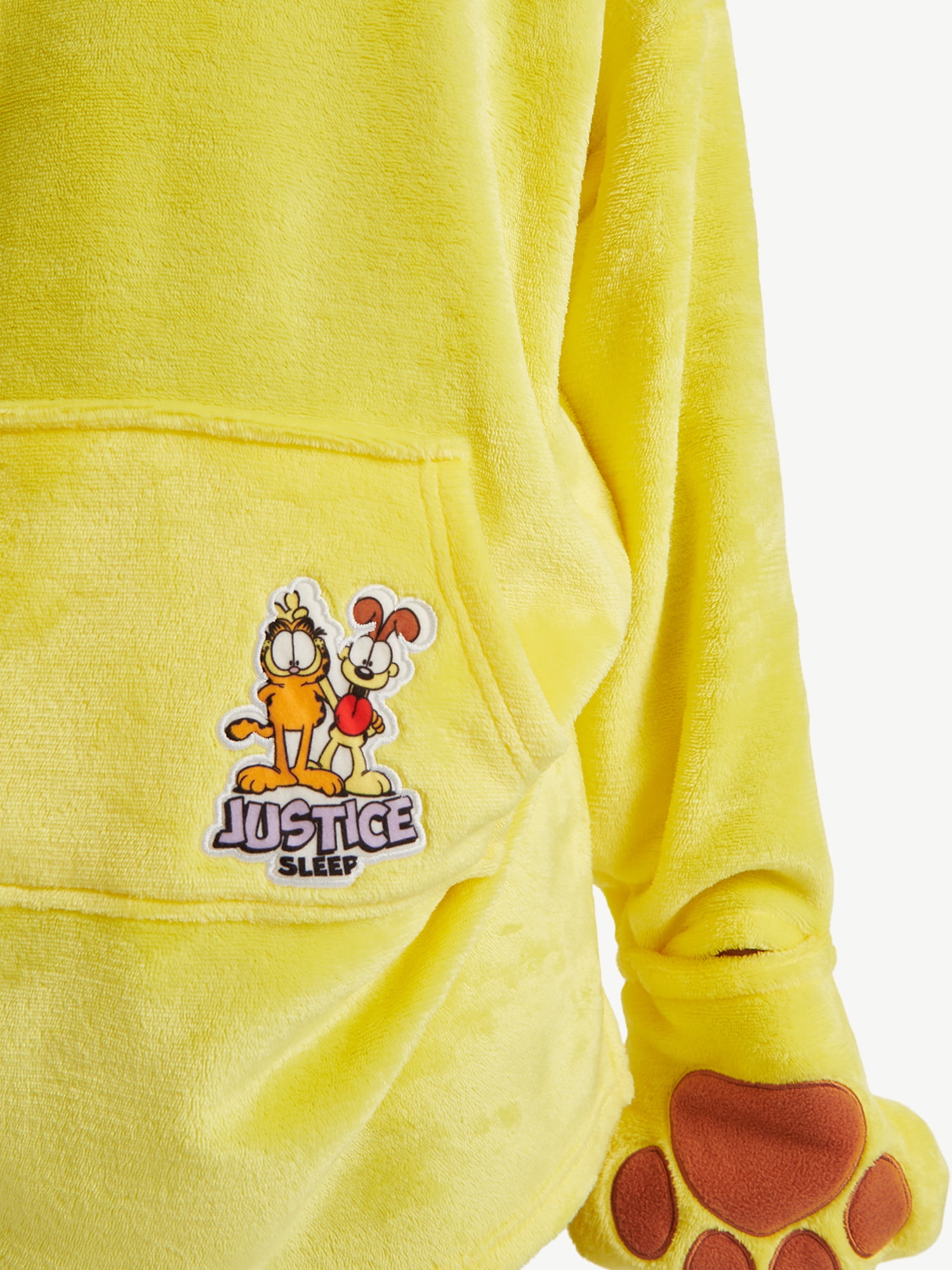 Justice Girls Long Sleeve Hooded Sleeper, Sizes S/M to L/XL