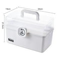 thumbnail image 4 of Portable First Aid , Container, Emergency Storage Box Organizer for Home Family Emergency Tool - 3-Tier, 4 of 7