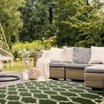 thumbnail image 5 of SAFAVIEH Courtyard Estelle Geometric Indoor/Outdoor Area Rug, Dark Green/Beige, 8' x 11', 5 of 16