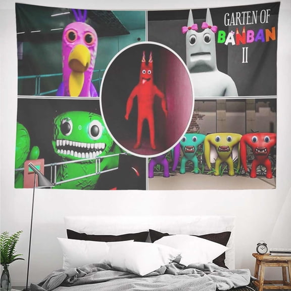 Garten of Banban Tapestry Gift Wall Hanging Backdrop for Room Bedroom Girls Fans Background Banner Party Birthday Supplies Decor