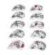 thumbnail image 2 of 10 Uds. Fundas de cabeza para palos de Golf con USB y calavera de cuero PU, fundas de cabeza para palos de Golf, color rojo, 2 of 10