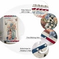 thumbnail image 5 of 4th of July Shower Curtains for Bathroom Waterproof Fabric Bath Curtains Decor Bath Tub Curtain Floral Butterfly Blue Red Independence Day Decorative Shower Curtain Sets with 12 Hooks, 72x72 Inch, 5 of 6