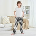 thumbnail image 6 of joogoo Black Wavy Pajama Pants Pj Bottoms Sleepwear Lounge M, 6 of 9