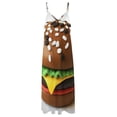 thumbnail image 6 of Hamburger Sleeveless Dress Dresses Women Summer Women's Summer Clothing, 6 of 9
