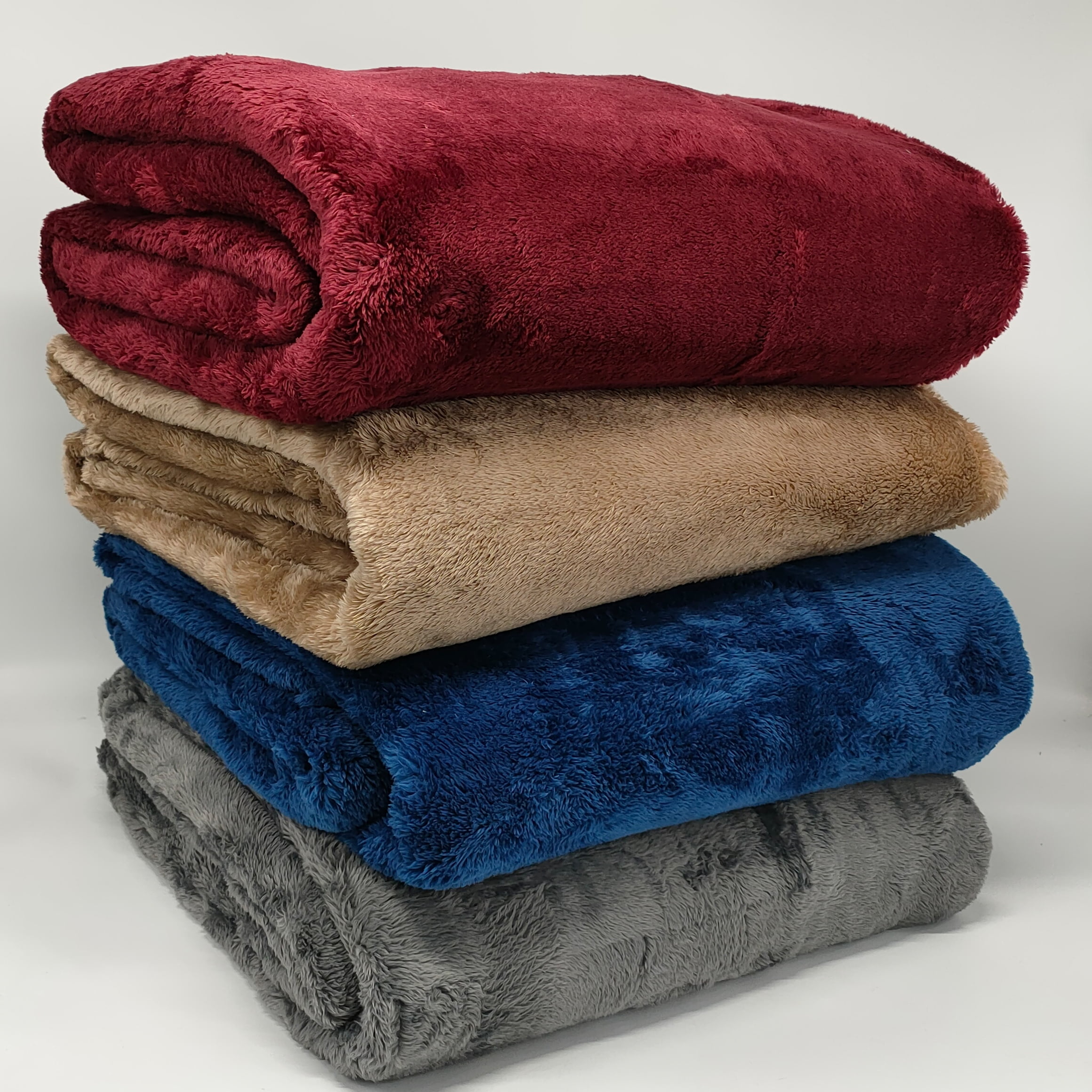 Berkshire Blanket Eco Plush Blanket, Full/Queen, Navy