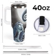 thumbnail image 3 of Jack Skellington 40 Oz Large Capacity Car Cup With Lid And Straw Stainless Steel Tumblers Cup With Handle For Women And Men, 3 of 8