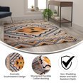 thumbnail image 3 of Flash Furniture Payson 60x84" Cotton Area Rug in Orange/White, 3 of 4