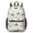 Tractor and Houses, variant on Tractor and Stars White Pattern 17" School Backpacks for Teens,Waterproof Oxford Fabric,S-Shape Padded Straps for School,Travel,Hiking,Camping