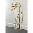 thumbnail image 3 of Kingston Brass CCK246K2 Essex Freestanding Clawfoot Tub Faucet Package with Supply Line, Polished Brass, 3 of 7