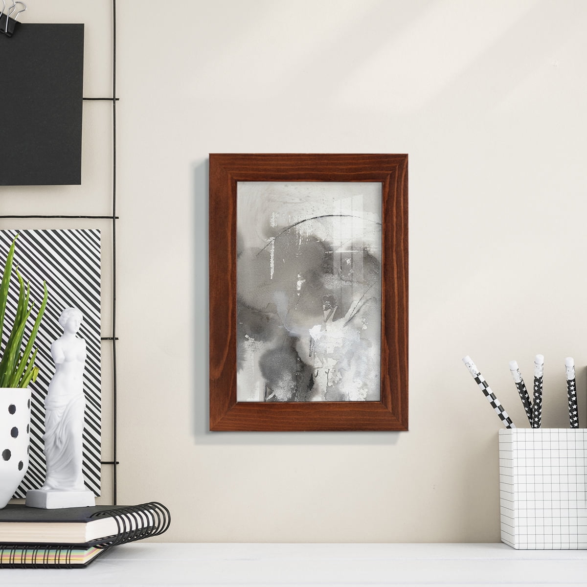 Mystical Objects I - Framed Print w/glass - Chestnut