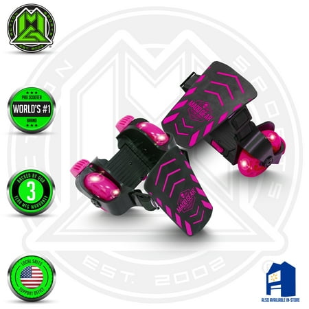 MADD GEAR Madd Rollers - Light-Up Heel Skates - Suits Ages 6+ - Max Rider Weight 110lbs - 3 Year Manufacturers Warranty - Worlds #1 Pro Scooter Brand - Built to Last! Madd Gear Est.