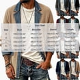 thumbnail image 3 of Afuyipoi Mens Blazer Knit Denim Patchwork Long Sleeve Single Button Pocket Jacket Blue Size S, 3 of 7