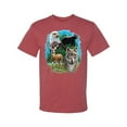 thumbnail image 2 of Eagle Bear Deer and Wolf Wildlife Americana / American Pride Men's Graphic T-Shirt, Vintage Heather Red, Large, 2 of 3