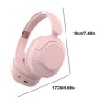 thumbnail image 3 of Nkmbld Noise Cancelling Headphones Headphones Wireless Bluetooth Headset Subwoofer Bluetooth 5.3 Mobile Computer Game Music Sports Game Headphones, Pink, 3 of 6