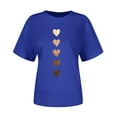 thumbnail image 6 of Vetsdori Womens Short Sleeve Shirts Summer Graphic Blouses Plus Size Holiday,Valentine Pullover Crew Neck Cute Tops for Junior Trendy, 6 of 7