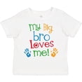 thumbnail image 3 of Inktastic My Big Bro Loves Me Little Brother Sister Boys or Girls Toddler T-Shirt, 3 of 5