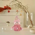 thumbnail image 3 of Christmas Tree Ornament, Snowman Decoration, Cute Christmas Pendant for Elderly, Lightweight Cloth Material, Holiday Decor, Easy to Hang and Reposition, Festive Christmas Scene Arrangement, 3 of 7