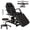 Electric-Black, variant on Kigoty Adjustable Leather Massage Table, 72" x 24", White